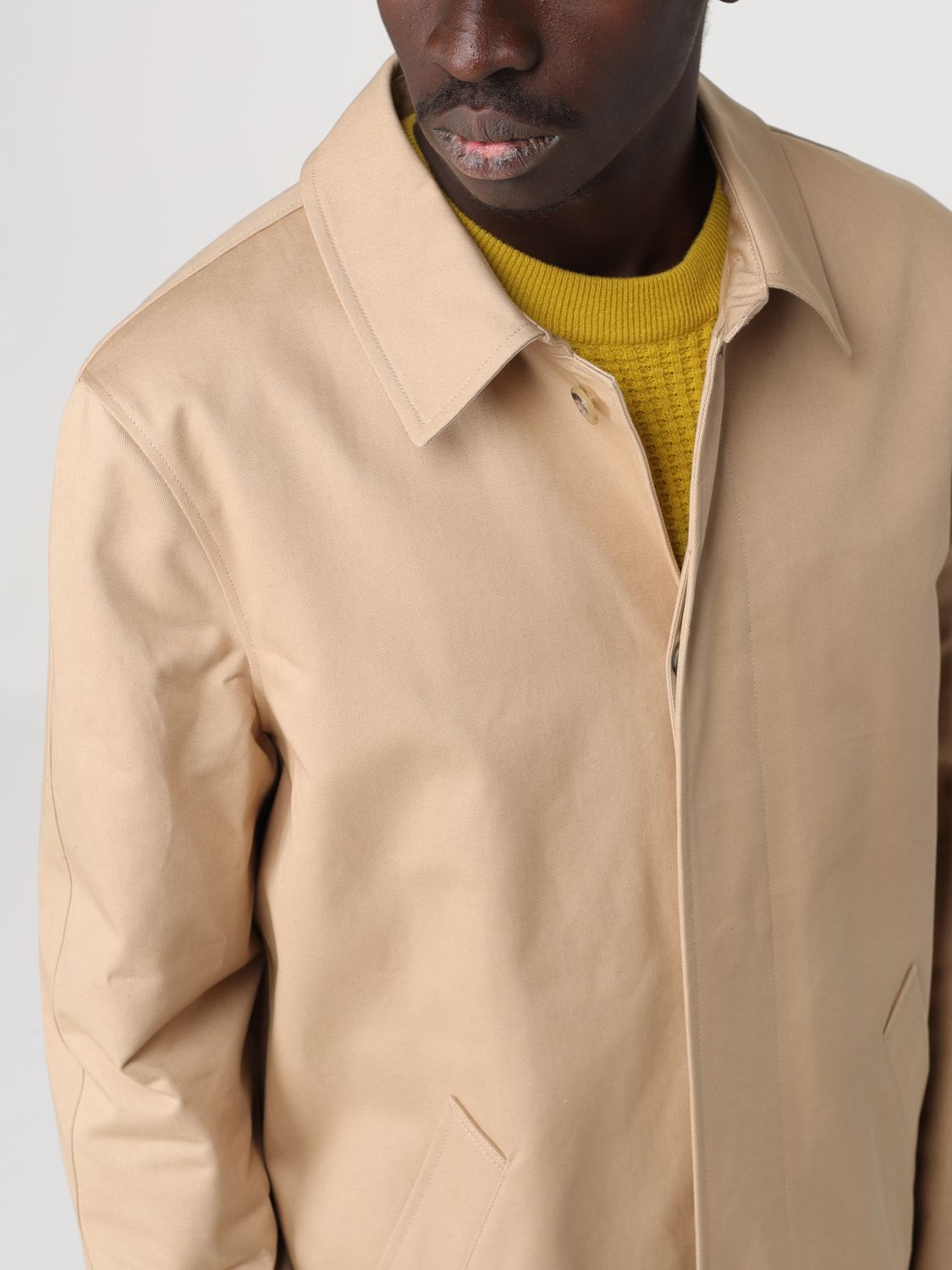 Trench Coat Men color Beige