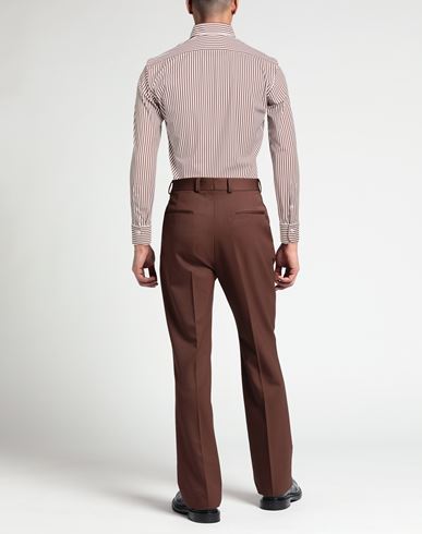 Man Shirt Chocolate brown Size 15 ½ Nylon, Elastane