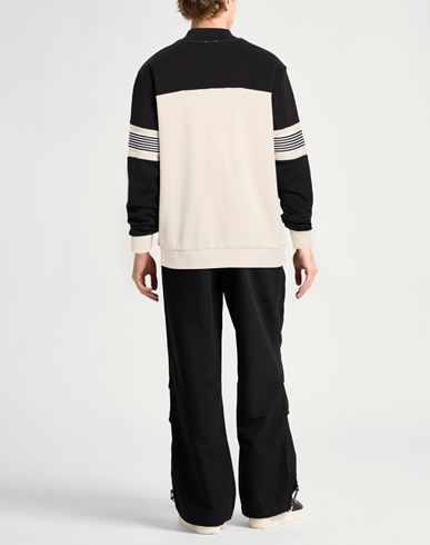 Man Sweatshirt Beige Size 3XL Cotton, Polyester, Elastane