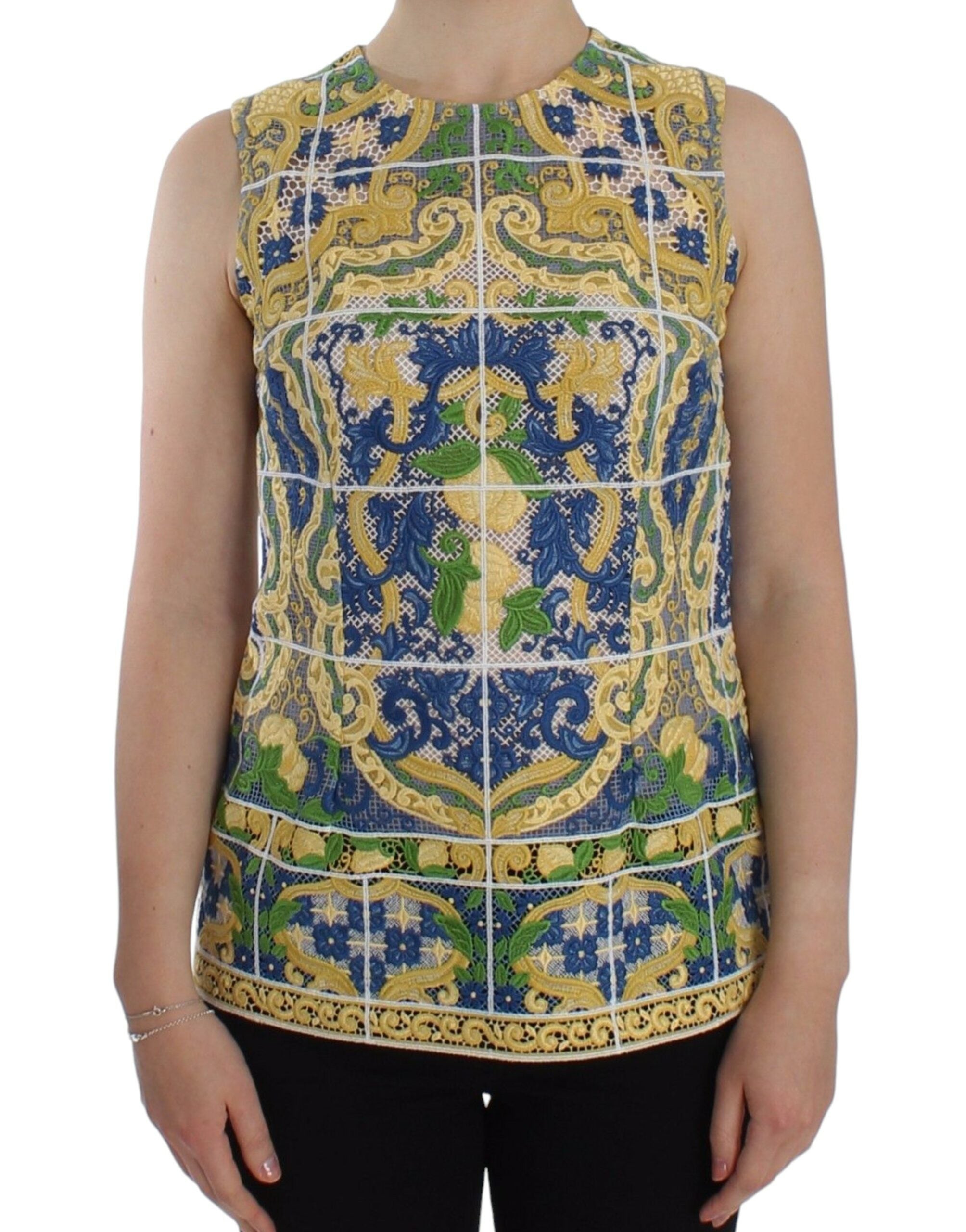 Majolica Sicily Tank Top — Multicolor