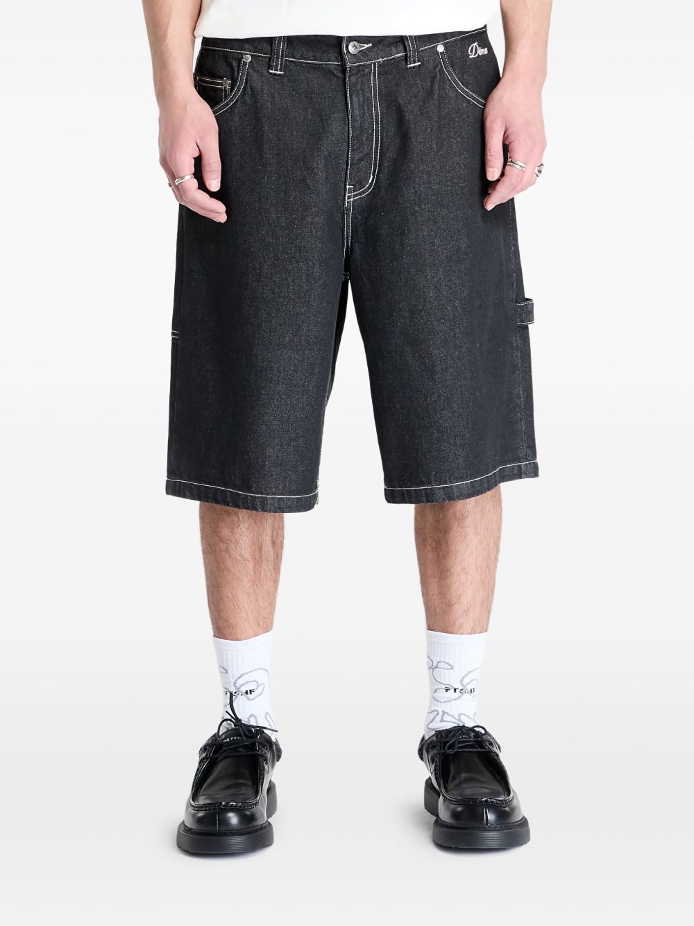 Denim shorts - Black