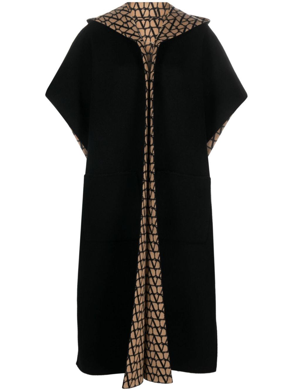 Toile Iconographe reversible coat - Black