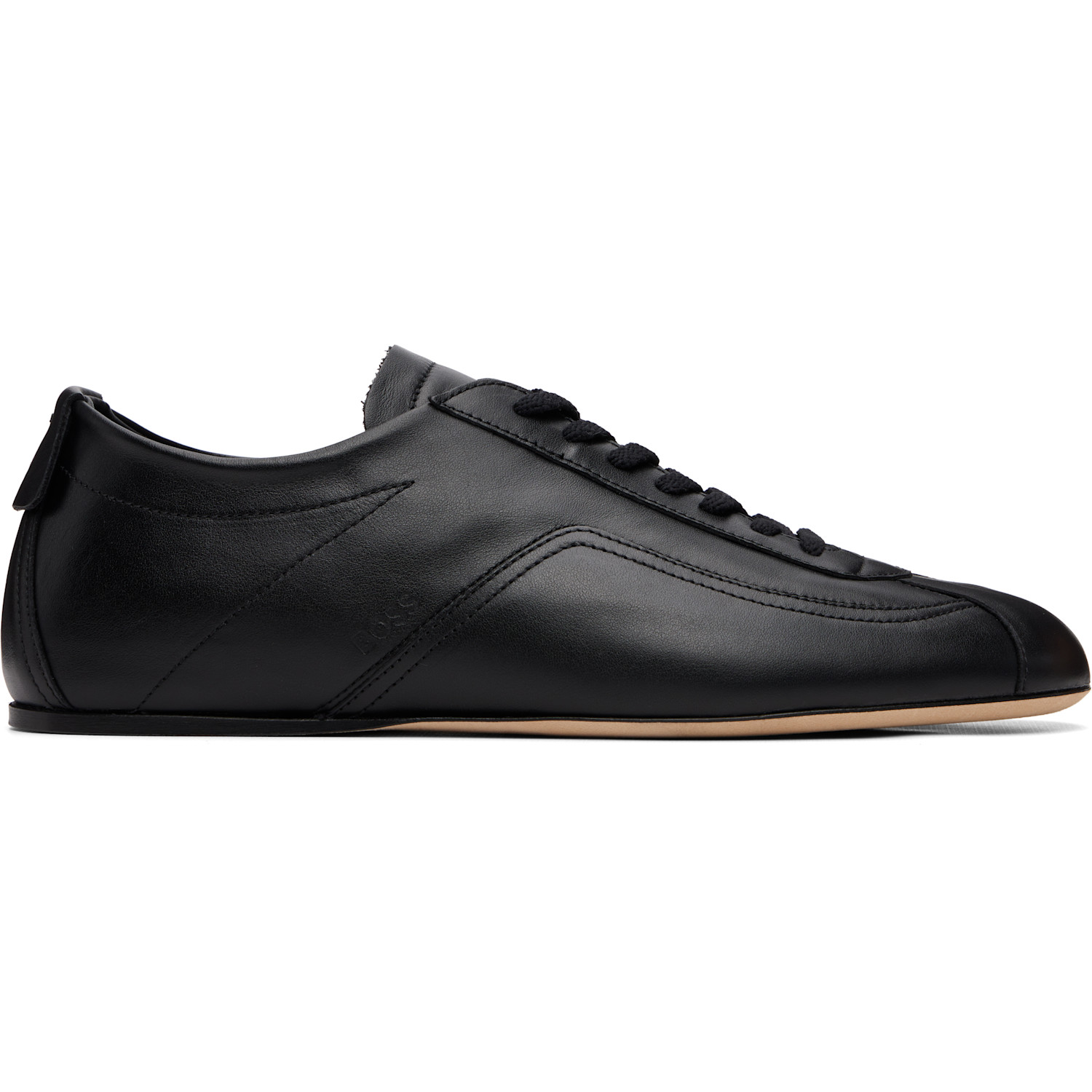 Black Ded Logo Nappa-leather Sneakers