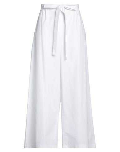 Woman Pants White Size S Cotton