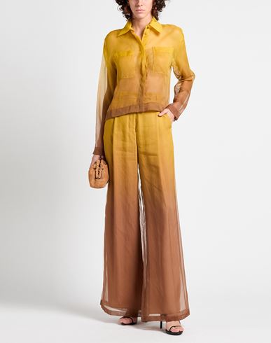 Woman Pants Marigold Size 10 Silk