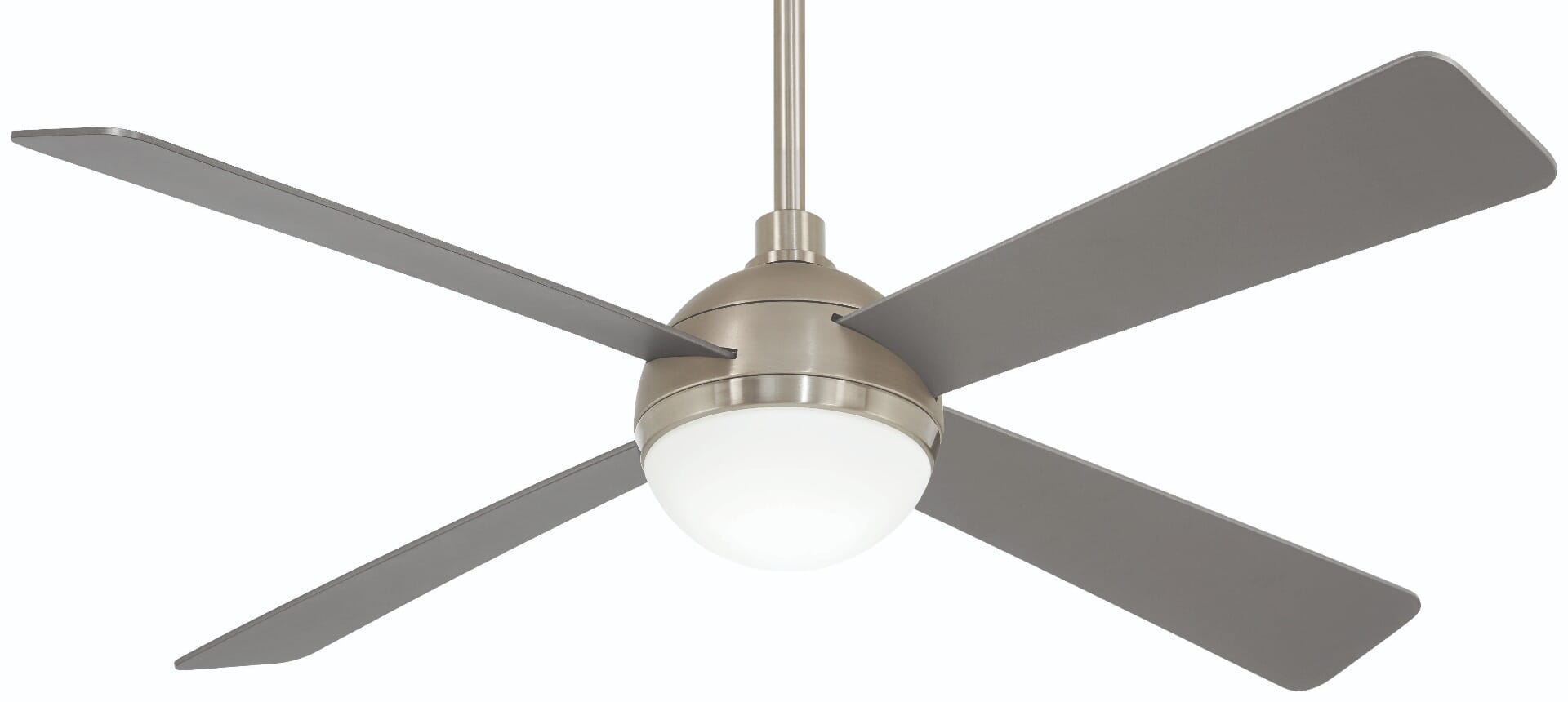 Minka-Aire Orb 54" Indoor Ceiling Fan in Brushed Steel with Brushed Nicke