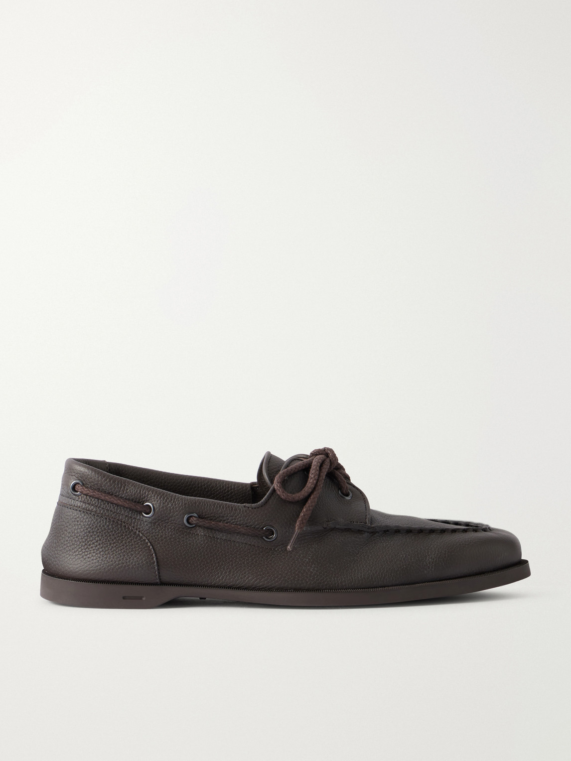 Foil Full-Grain Leather Boat Shoes