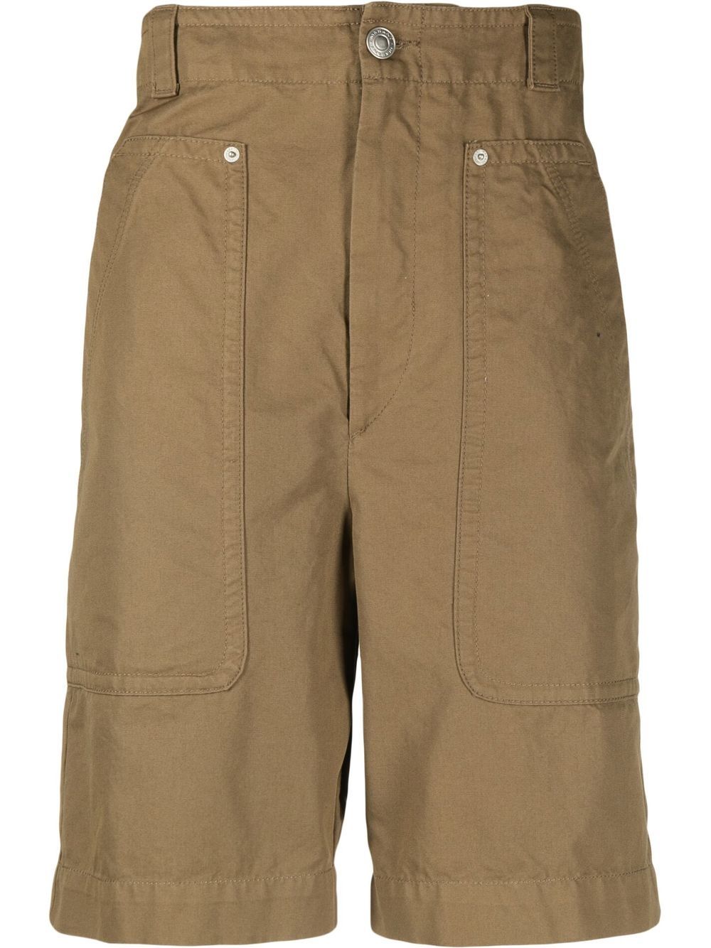 Knee-length cargo shorts - Blue