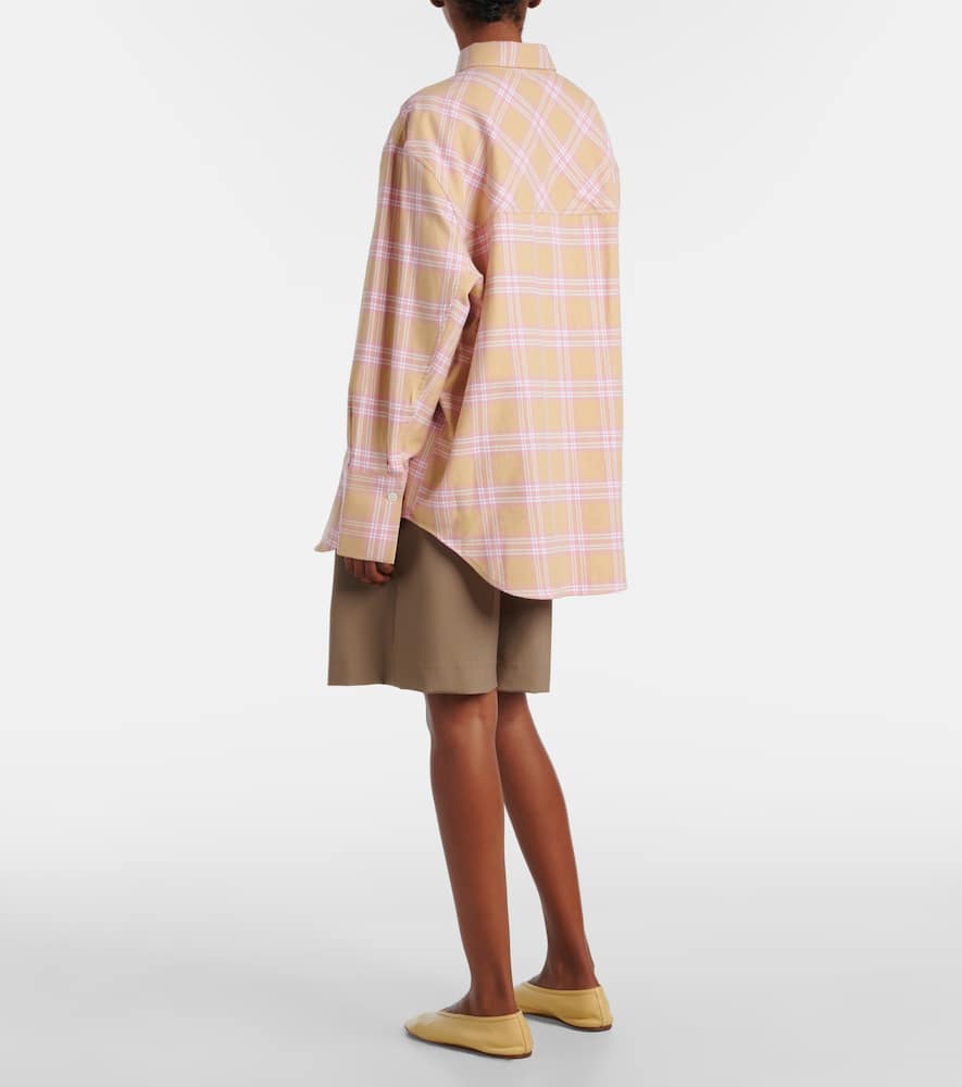 Róhe Checked cotton flannel overshirt