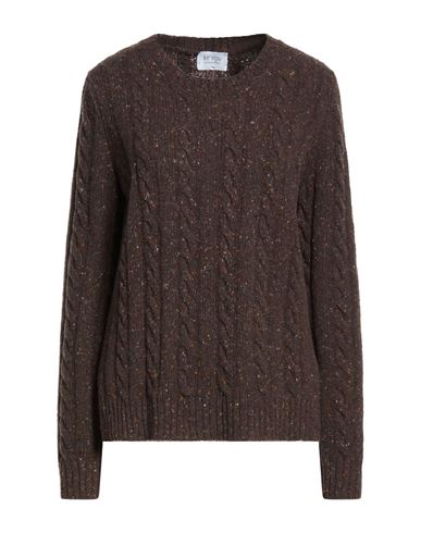 Woman Sweater Dark brown Size XL Wool, Cashmere