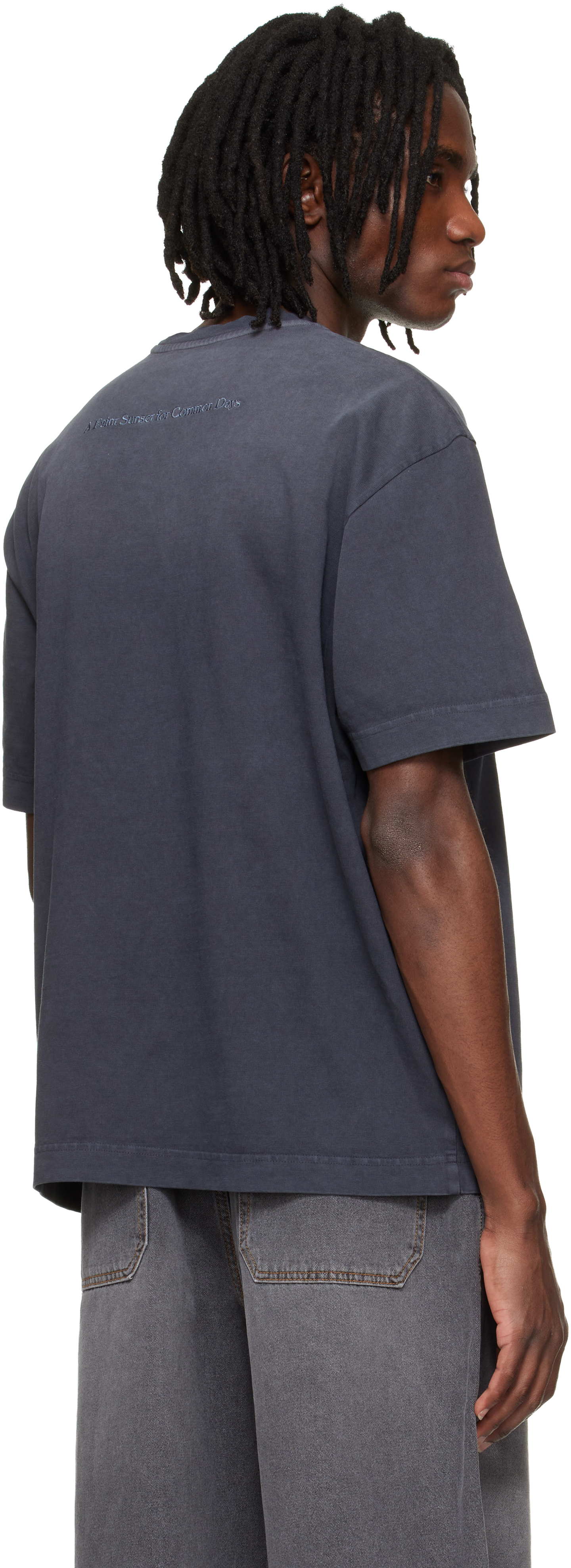 Gray Dropped Shoulder T-shirt
