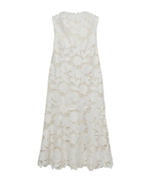 Valletta Strapless Embroidered Dress