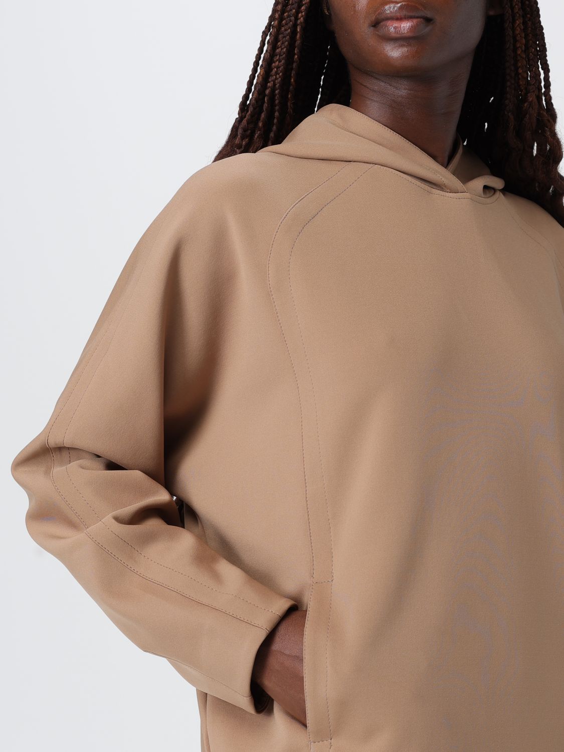 Sweatshirt Woman color Brown