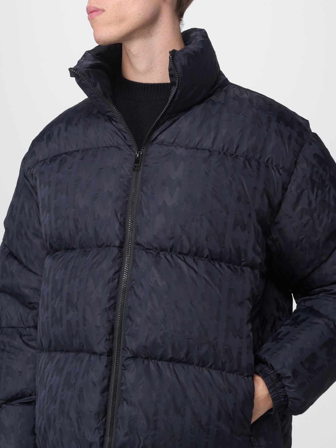 Coat Men color Black