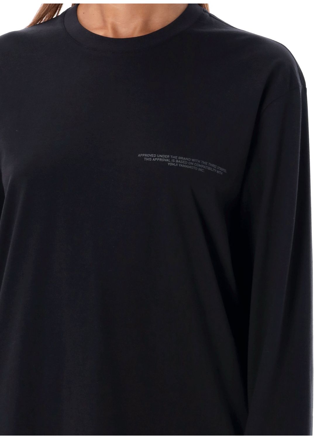 X Adidas logo-print T-shirt - Black