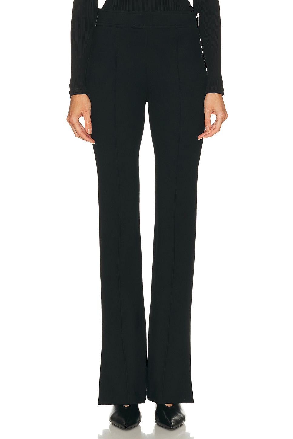 Helmut Lang Bootcut Pant in Black - Black. 0 also , 4