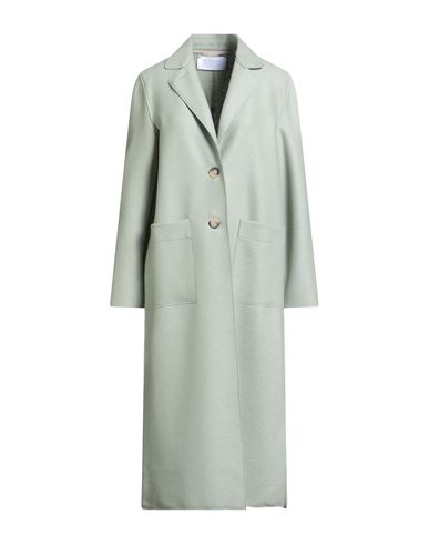 Woman Overcoat & Trench Coat Sage green Size 4 Virgin Wool