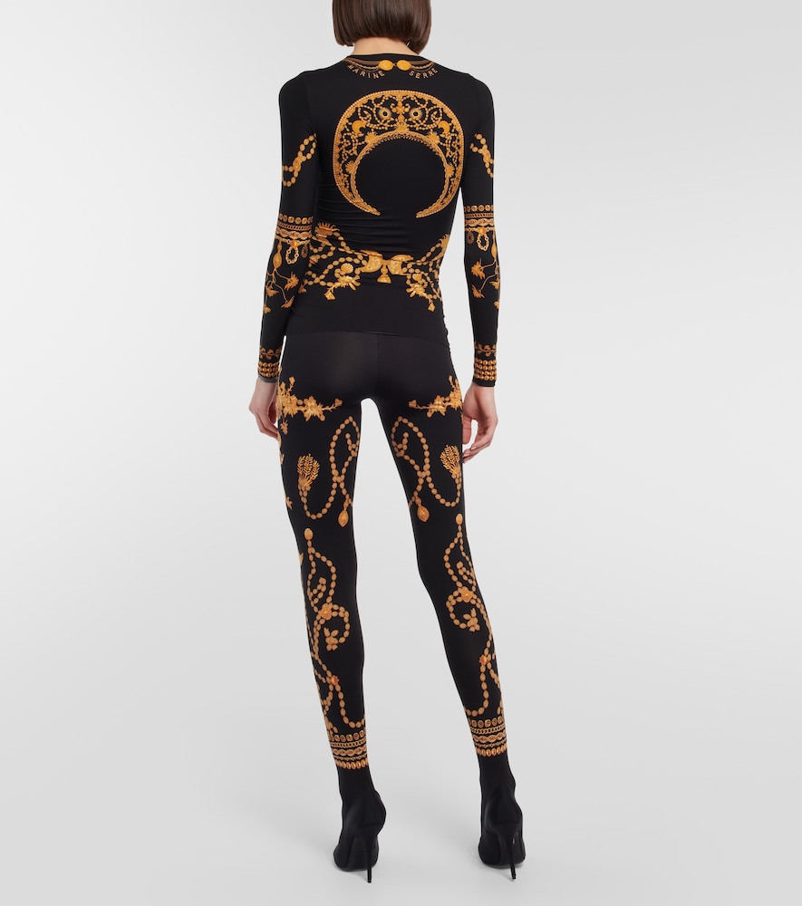 Printed jersey top