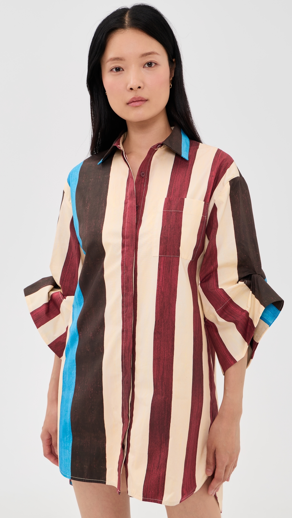 Nico Mini Dress Caffe Stripe