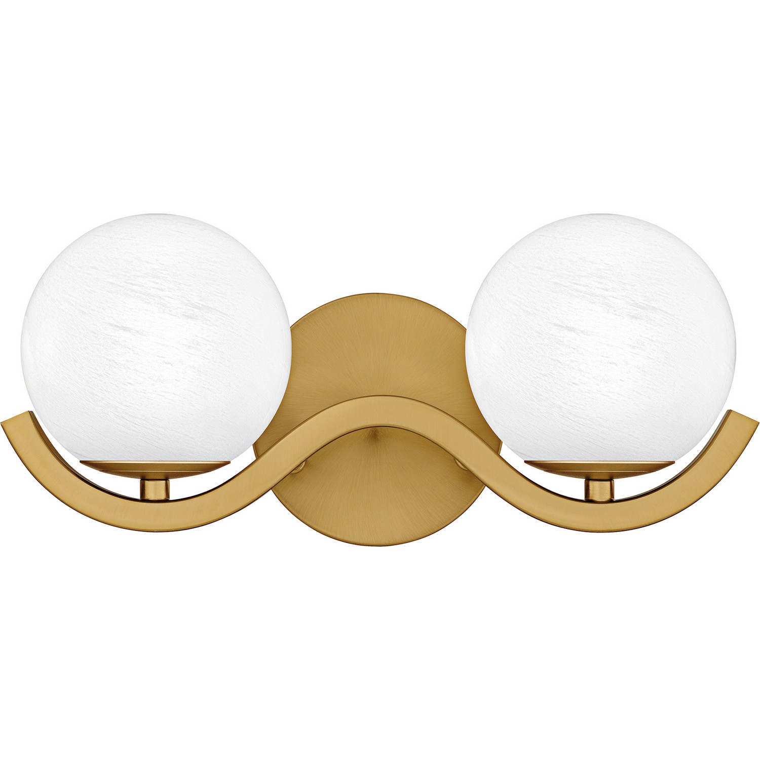 Aged Brass Bathroom Vanity Light from the Spherical Collection