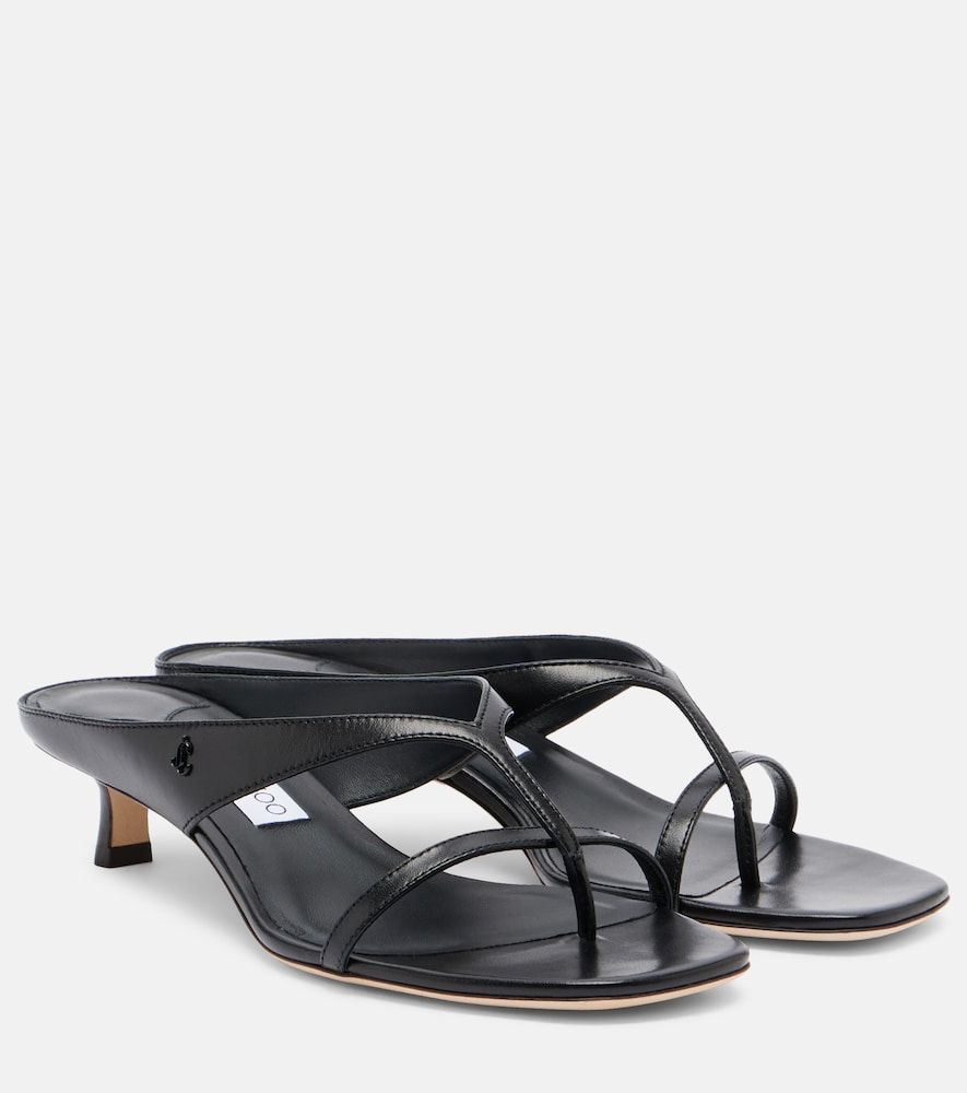 Emery leather thong sandals