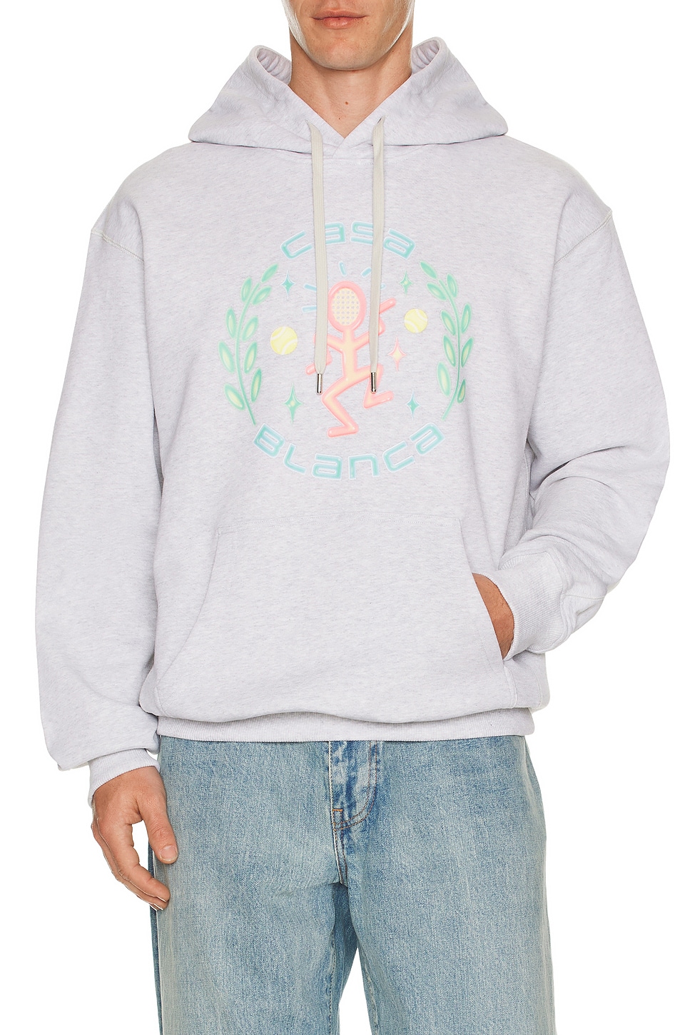 Casablanca Dance Joy Hooded Sweatshirt in Dance Joy - Grey. M also in S, L, XL/1X, XXL/2X