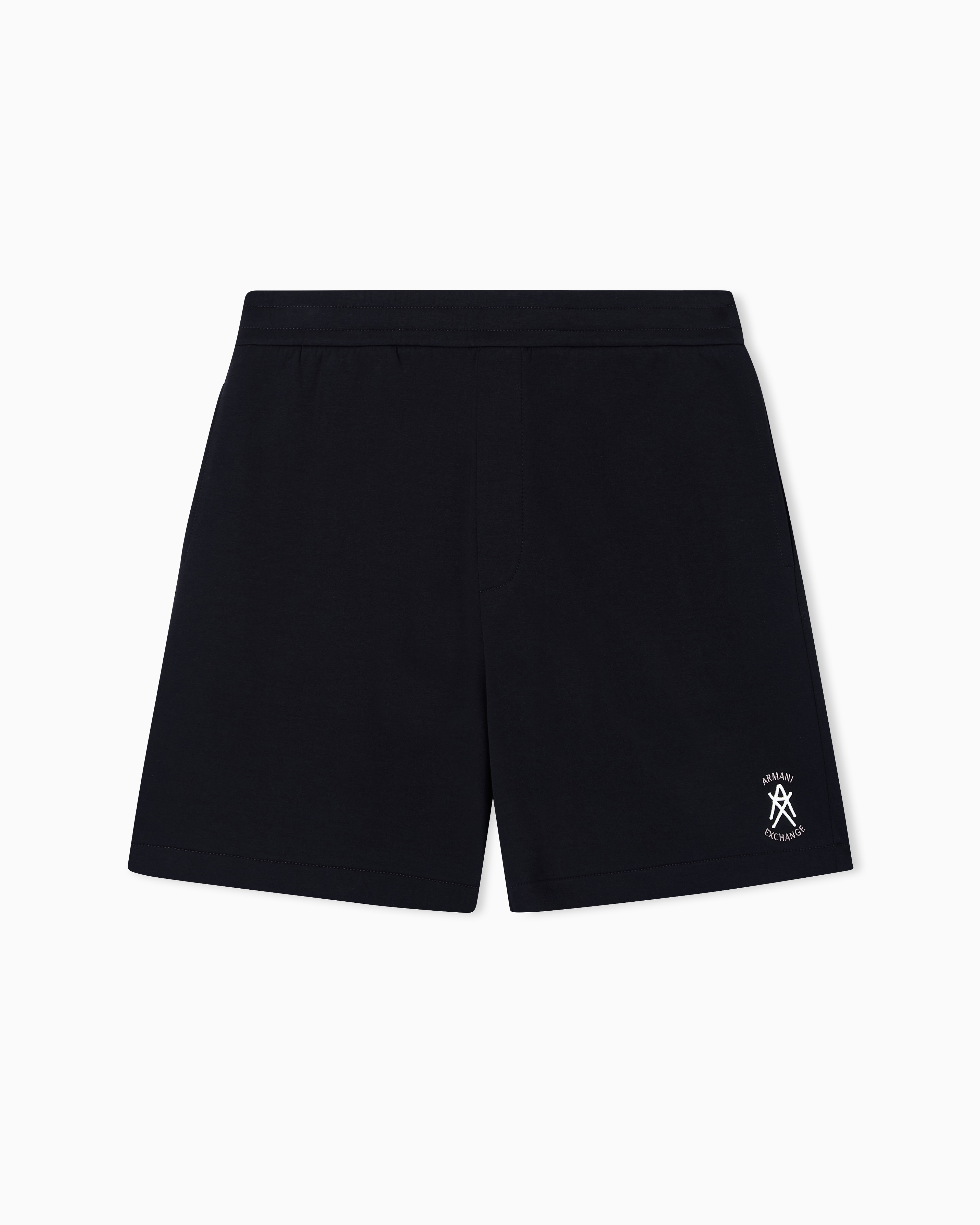 Cotton Bermuda shorts with side logo