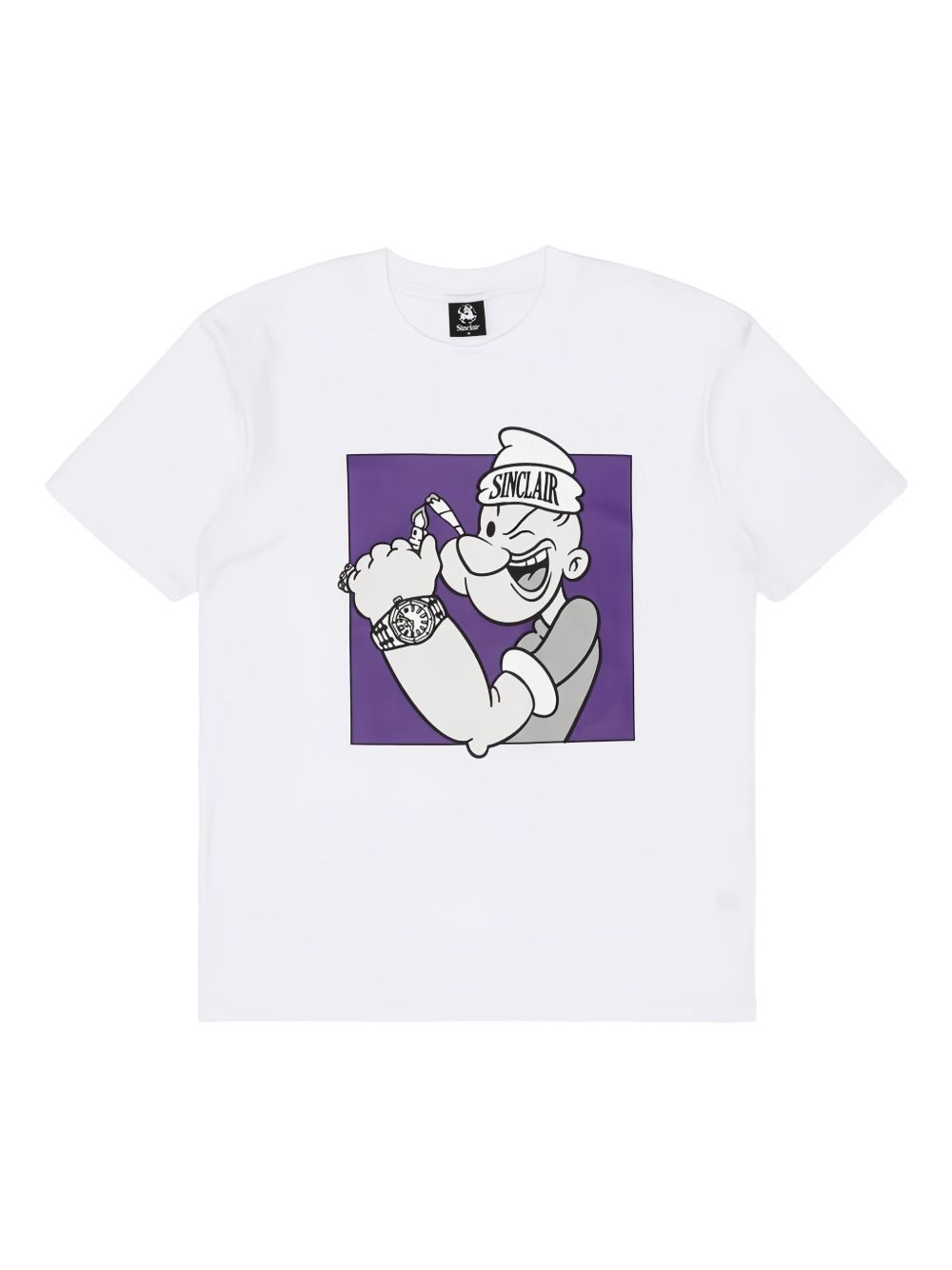 Popeye-print t-shirt - White
