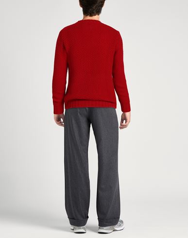 Man Sweater Red Size 36 Lambswool