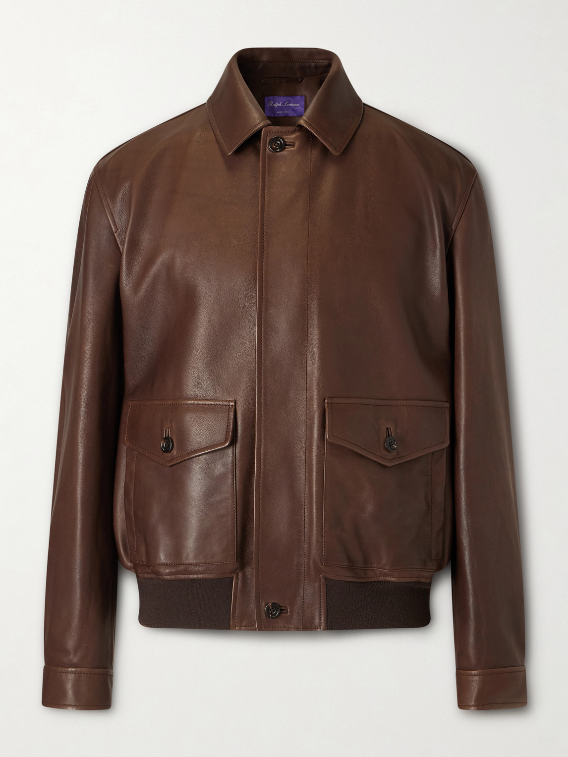 Leather Bomber Jacket