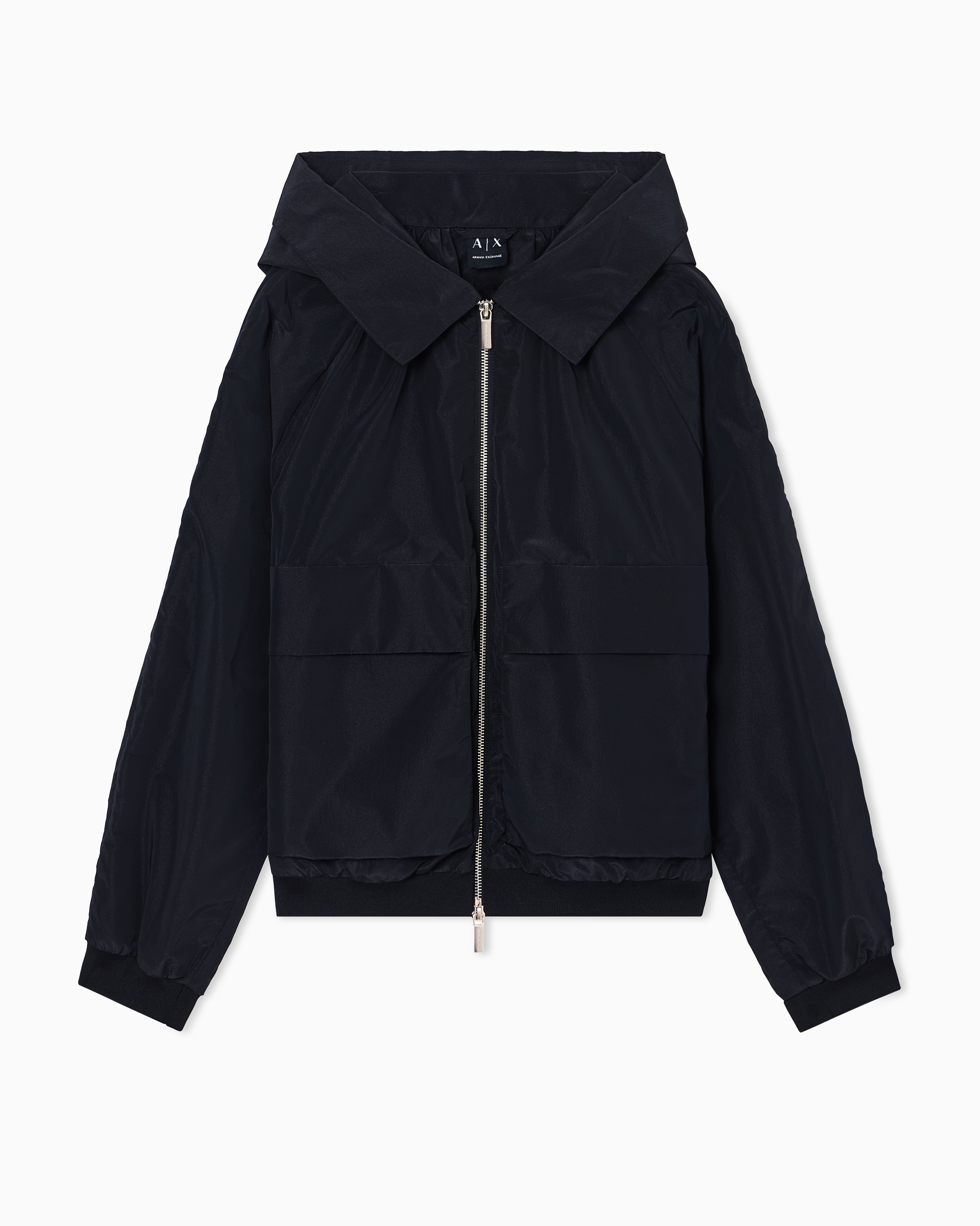 Lightweight Windbreaker in Recycled Fabric with Iridescent Effect