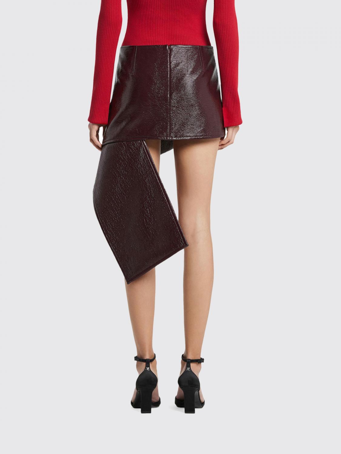 Skirt COURRÈGES Woman color Burgundy