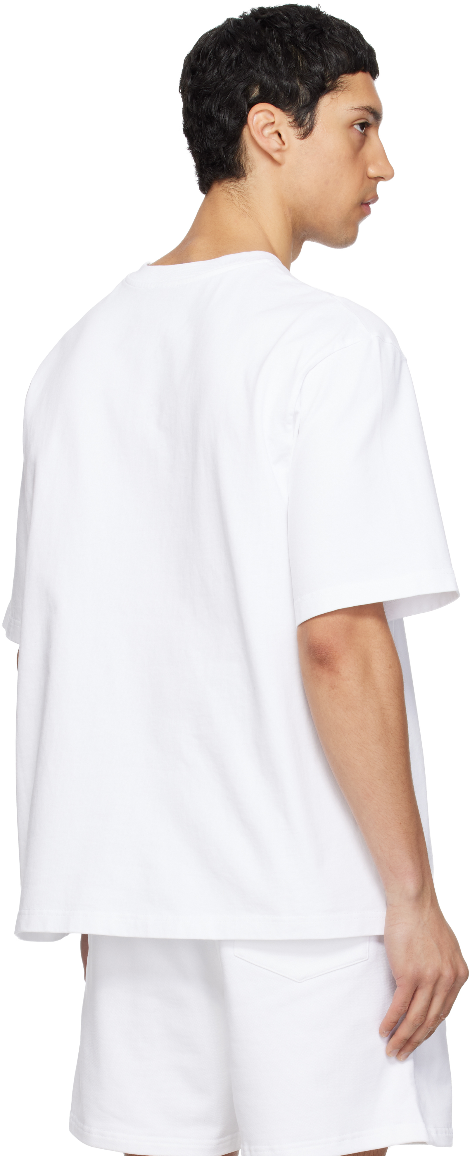 White Collage D'Icônes Graphique T-shirt