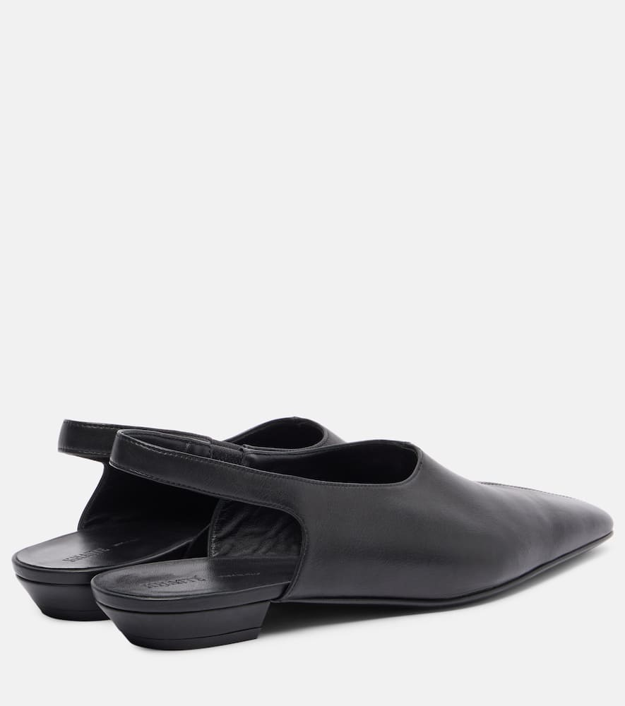 Celia leather slingback flats