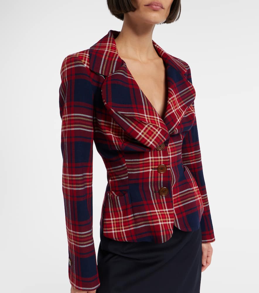 Drunken tartan blazer
