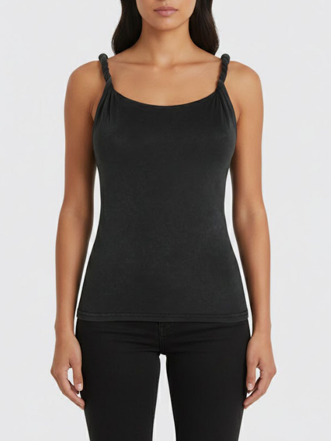 Top Woman color Black