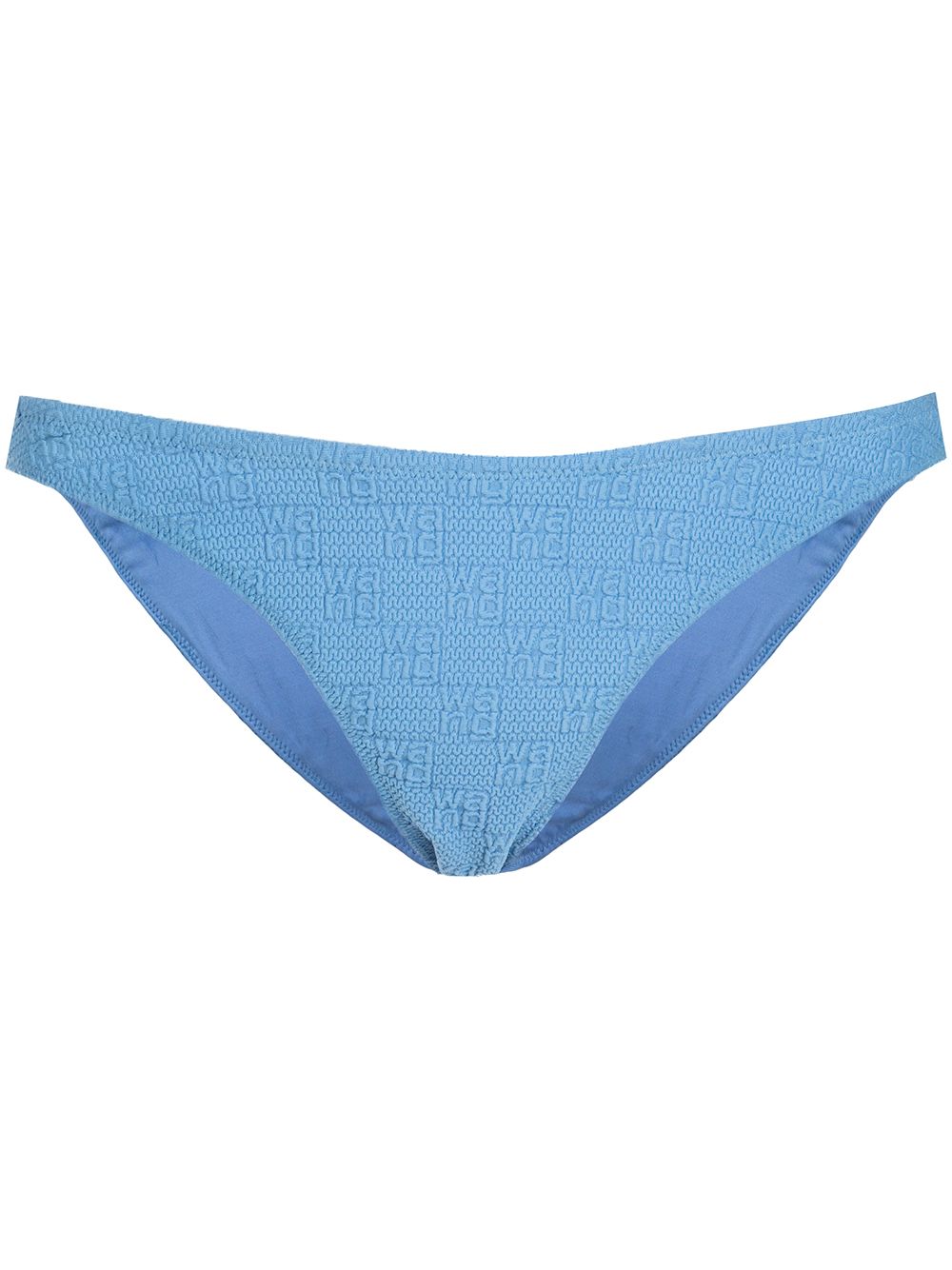 Logo-knit bikini bottoms - Blue