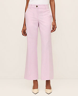 Ann Taylor The Relaxed Jayne Trouser in Gingham — Curvy Fit