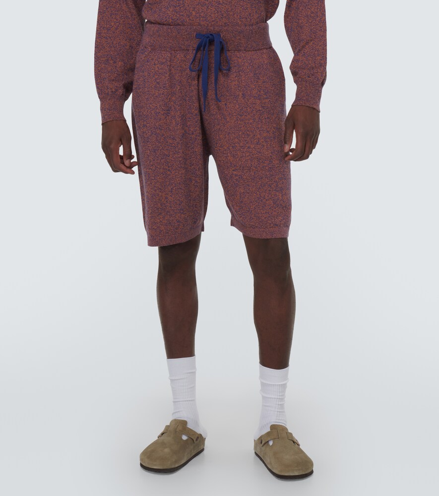 Nova mélange cotton and cashmere shorts