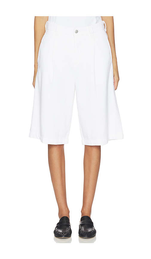 DL1961 DL Aura Hepburn High Rise Denim Short in Ivory. 27. Also