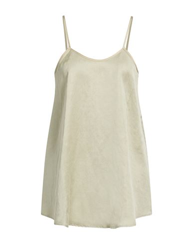 Crème Woman Top Sage green Size 4 Lyocell, Linen, Silk