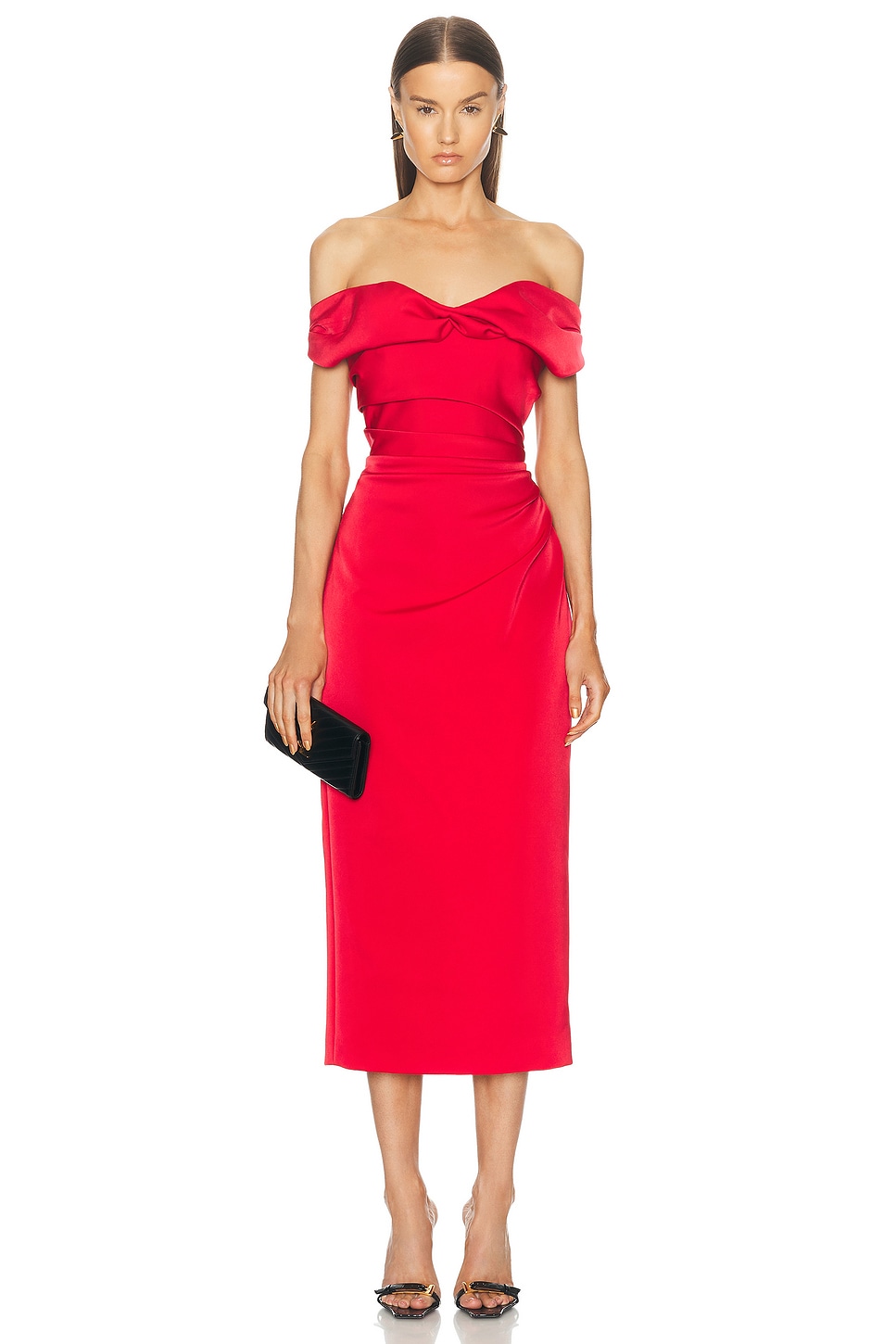 Rachel Gilbert Daria Dress in Raspberry - Red.  1 also in