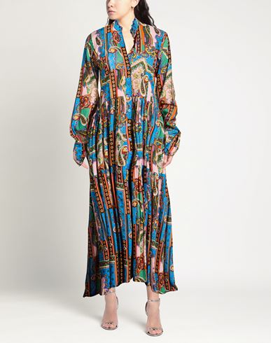 Woman Maxi dress Azure Size M Cotton