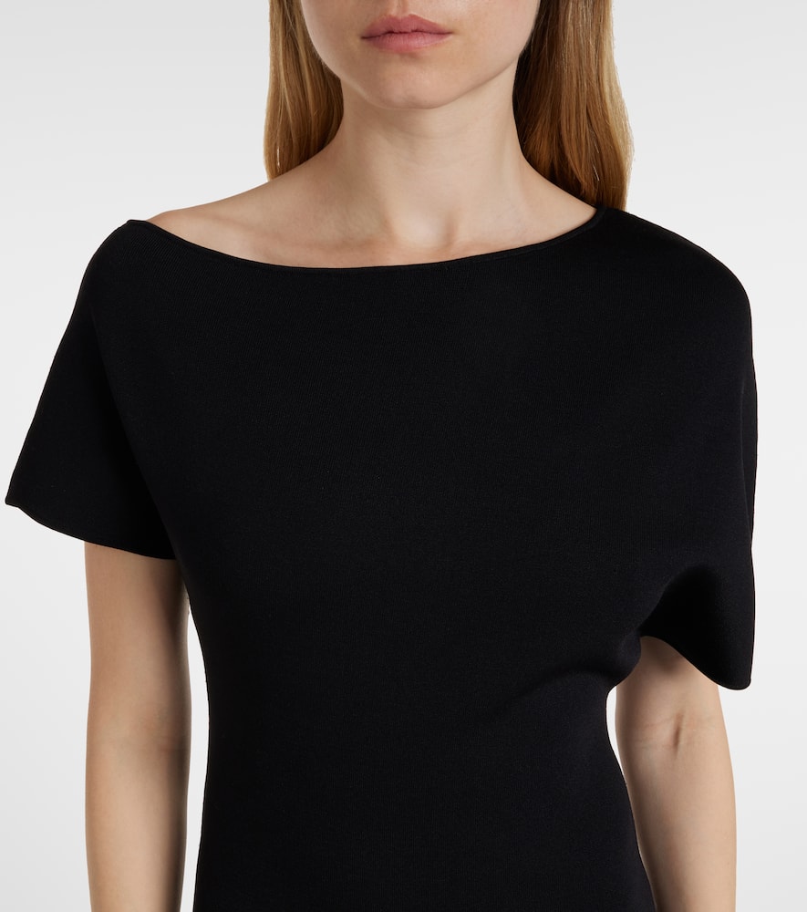 Róhe Knitted one-shoulder midi dress