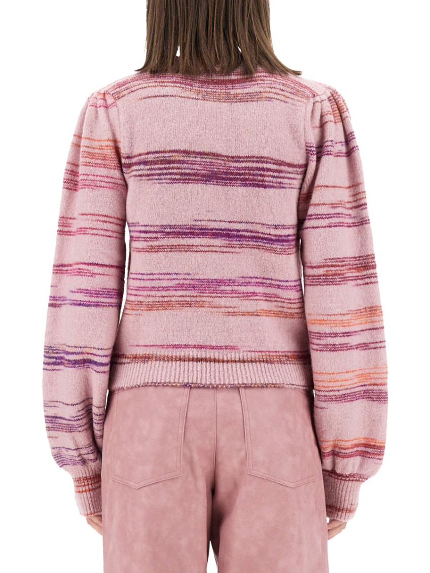 Pink Stripes Crew Neck Sweater