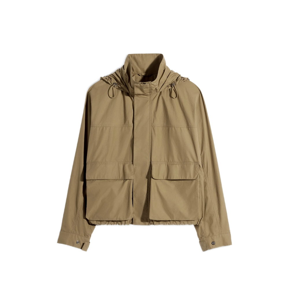 Hooded Pockets Rain Parka