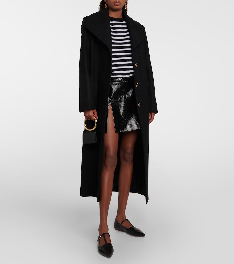 Wool-blend coat