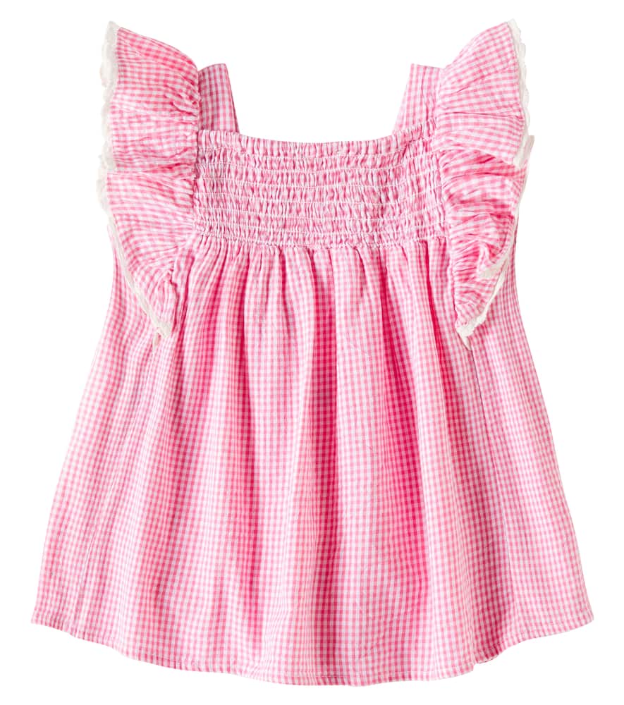 Louise Misha Baby Martine gingham cotton dress