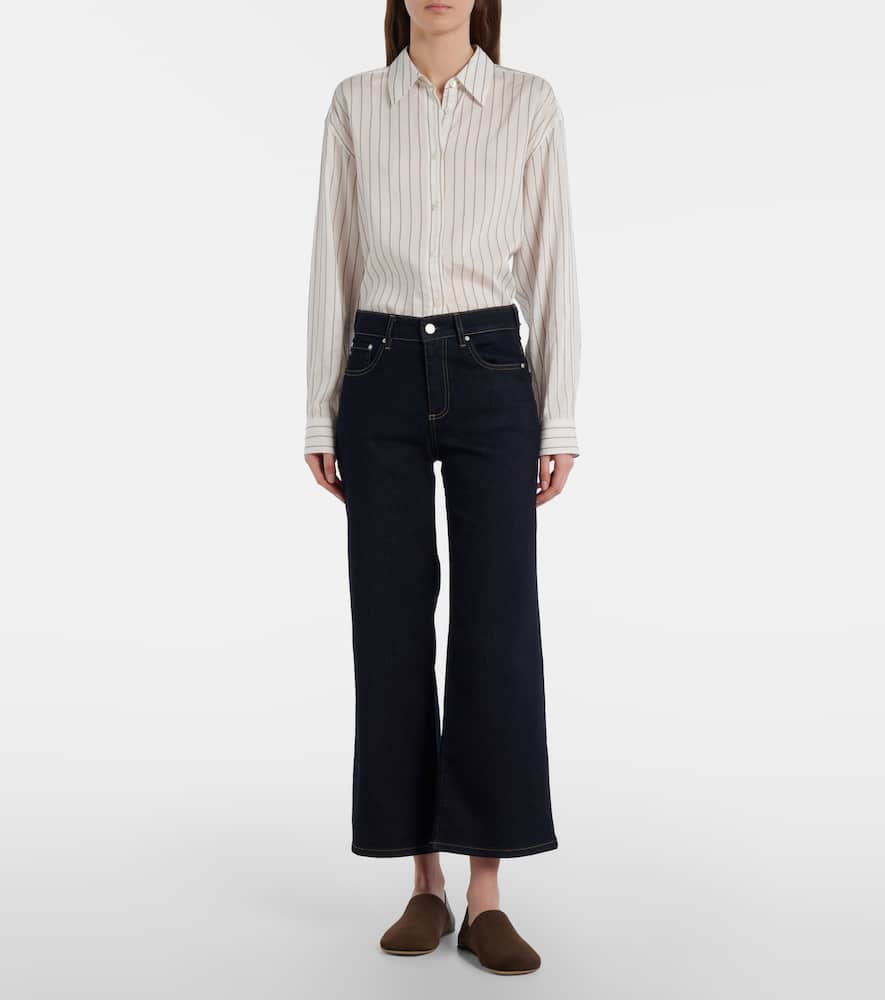 Saige cropped wide-leg jeans