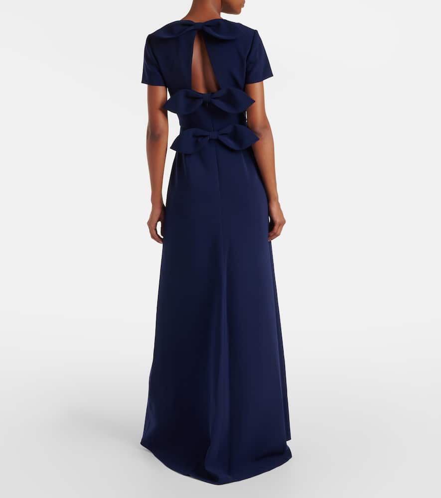 Carolina Herrera Embroidered bow-detail gown
